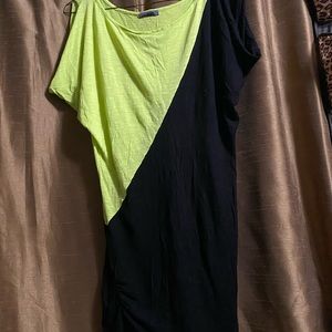 Like green and black off the shoulder top